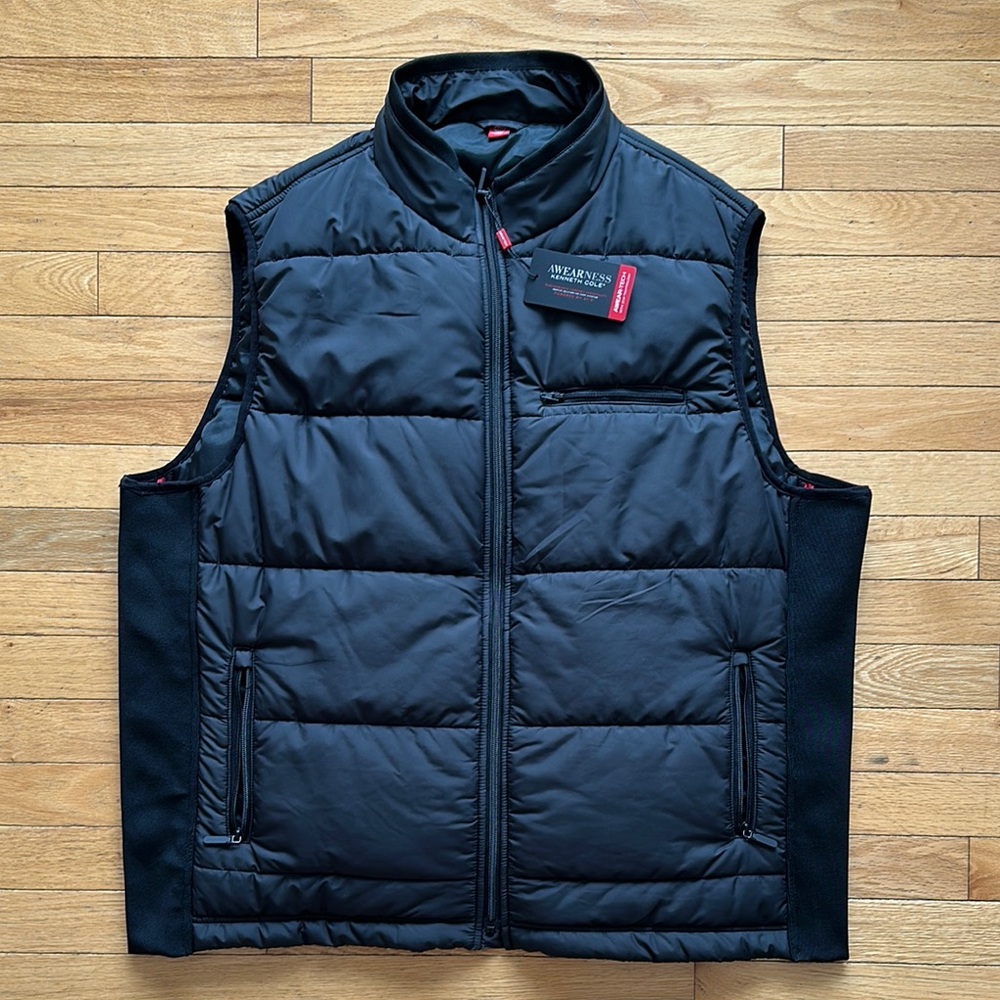 Men's Kenneth Cole AWearness Black Puffer Vest